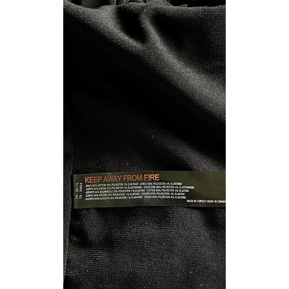 Free People Beach Eleni Bodycon Maxi Dress Size S Black Pucker Texture Side Slit - Picture 8 of 11